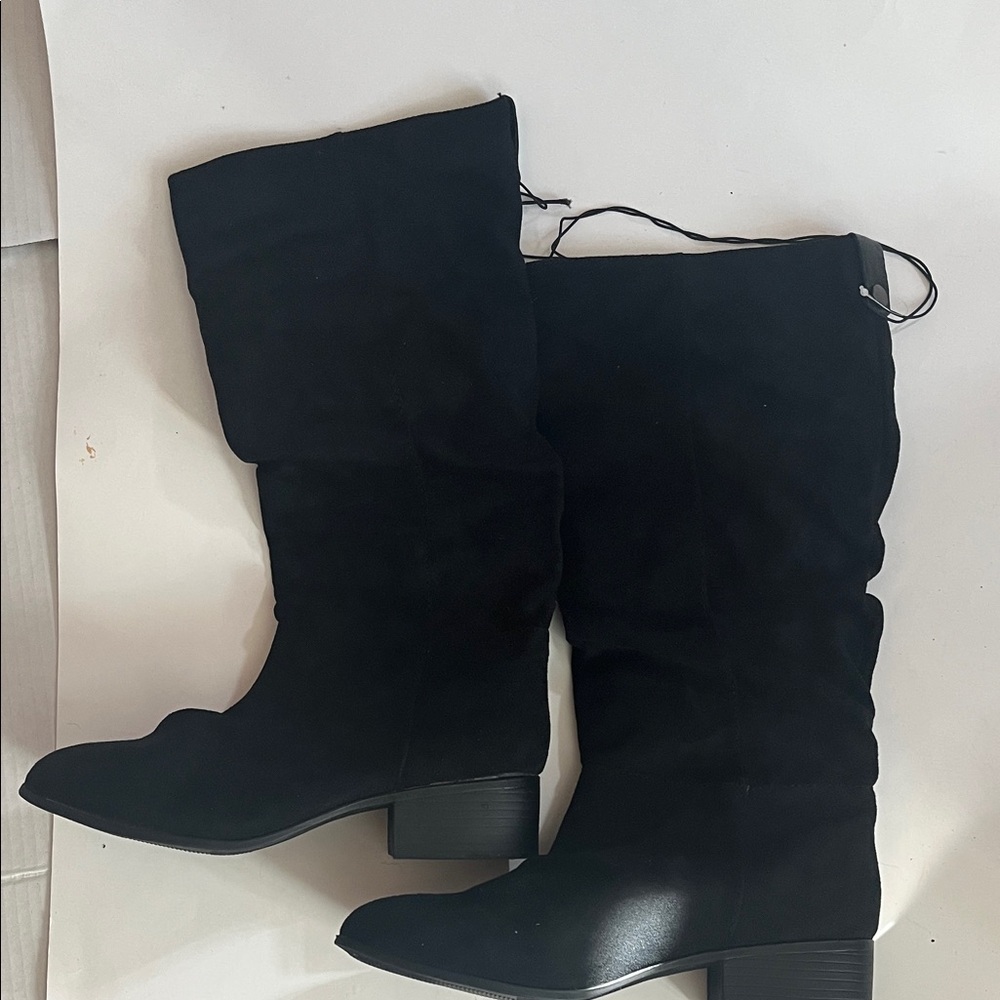 Merona Black Over the Knee Boots